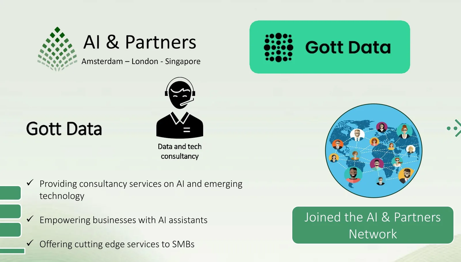 Gott Data Joins AI & Partners to drive Transparency, Ethics and EU AI Act Compliance