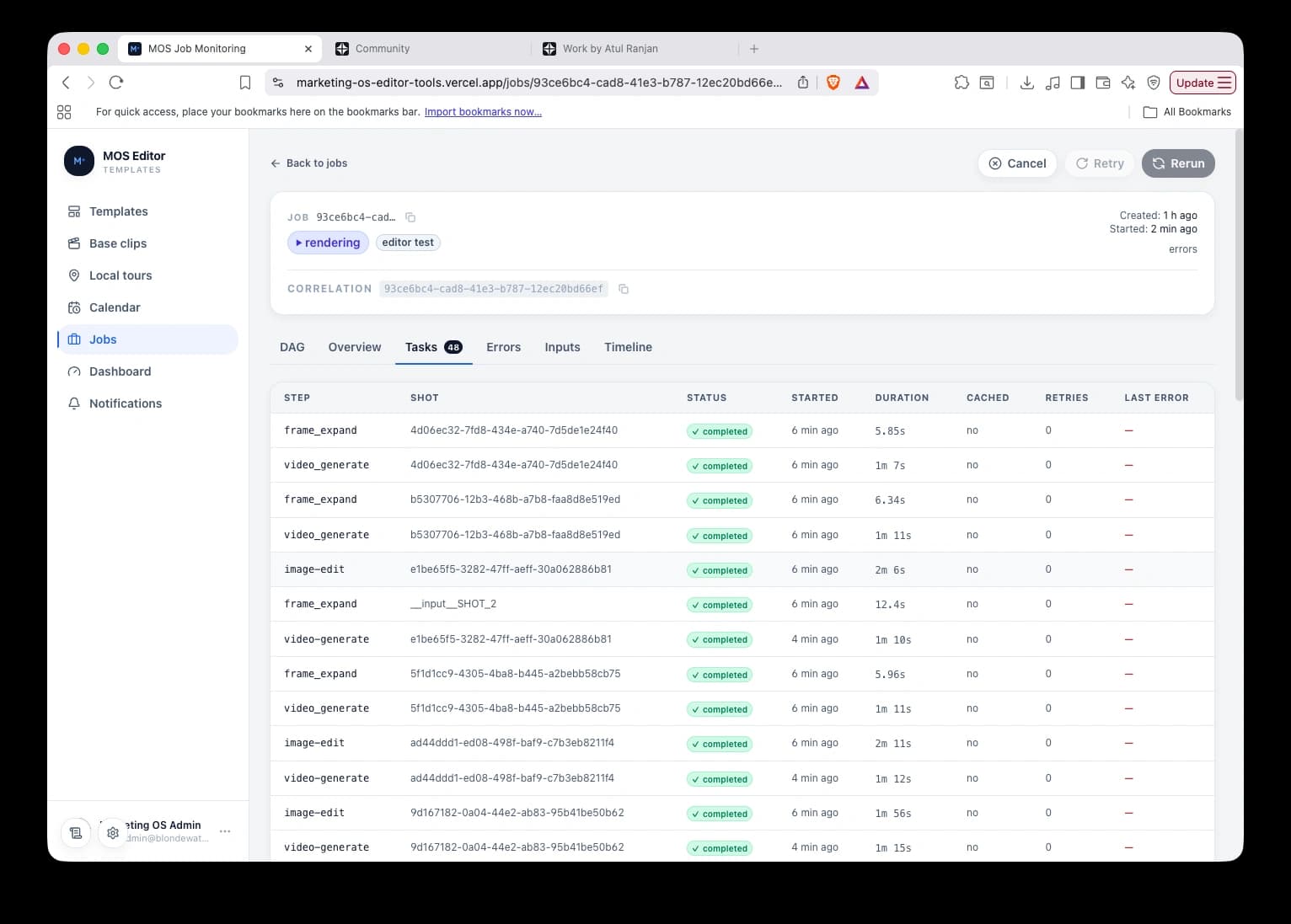 MOS Monitoring & Editor Tools, image 1